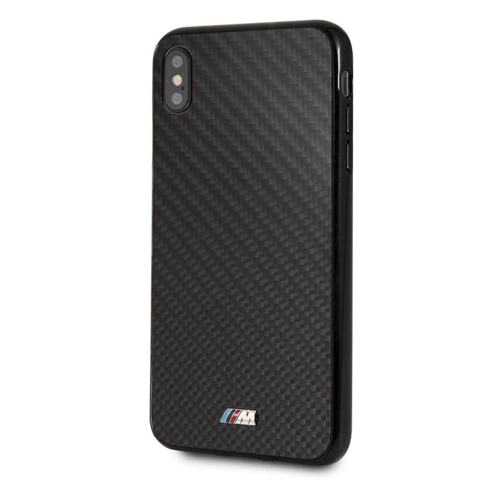 Zwart hoesje BMW - Backcover - Carbon Inspiration - iPhone XS Max - Hard Case