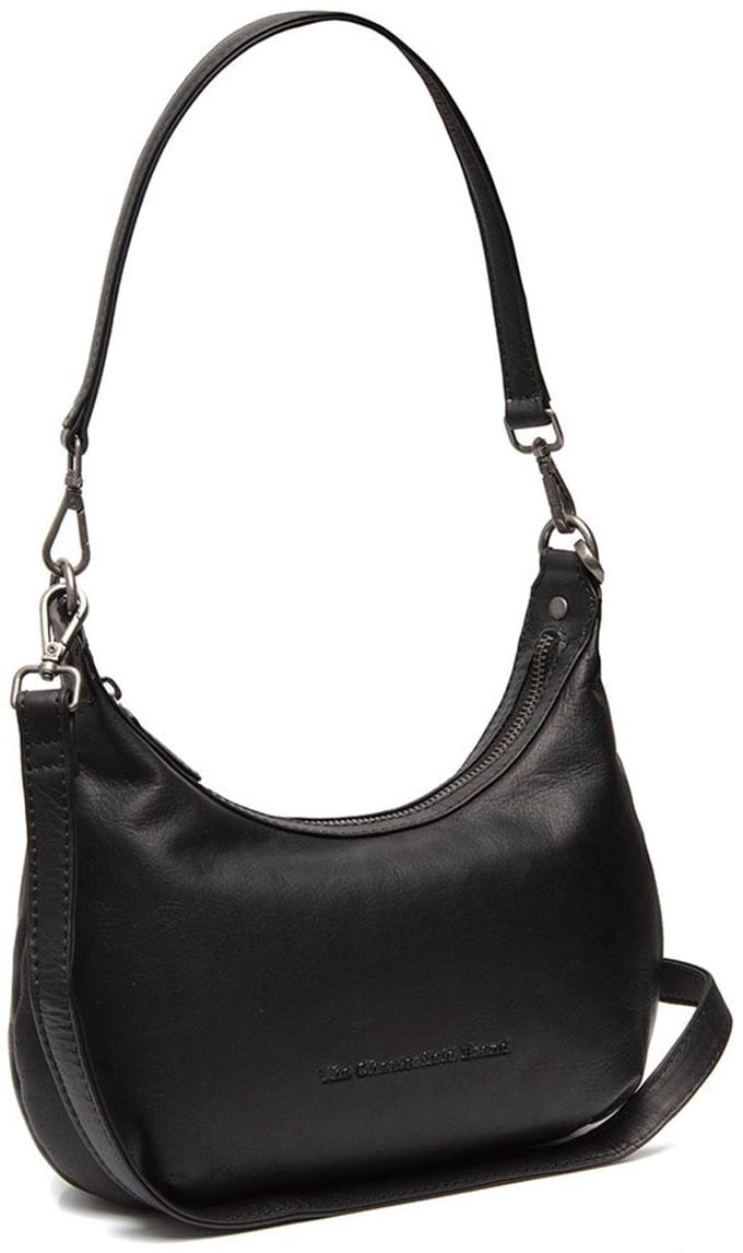 Nancy Waxed Pull Up Schoudertas - Zwart