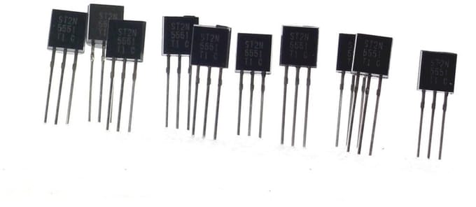 Transistor NPN - Elektronica component - Schakelen en versterken - Hoge spanning - 600 mA - N.v.t.