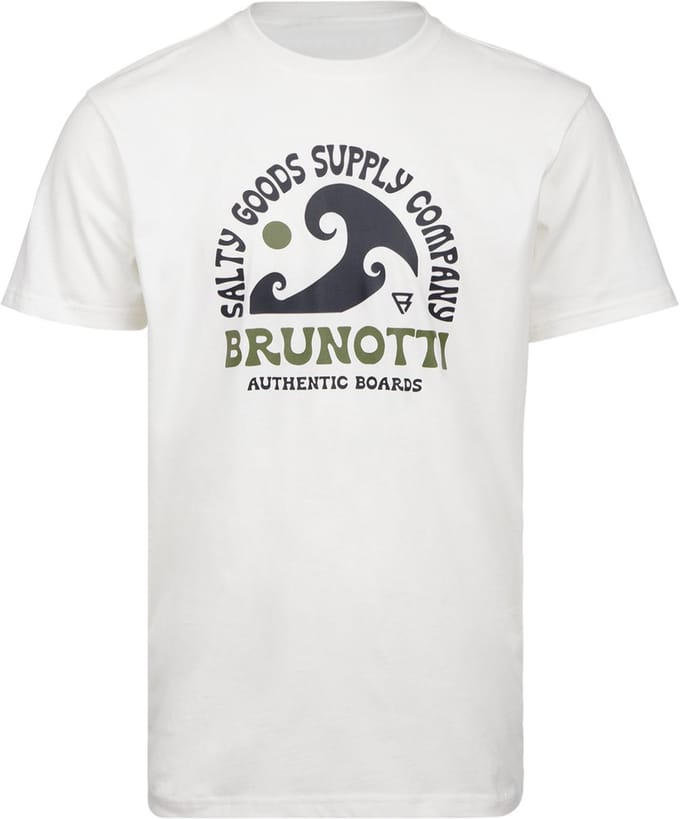 Brunotti - Leeway - T-Shirt Cream - 100% Katoen - Regular Fit - Crewneck - S