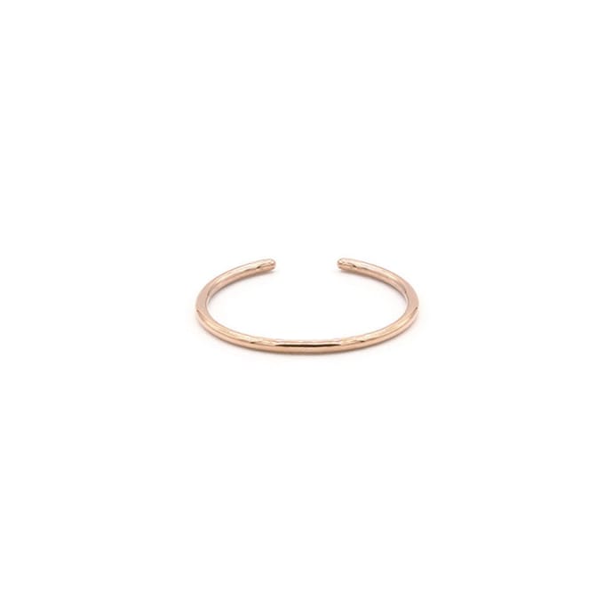 Mint15 Verstelbare ring smal 'Tiny stacking ring' - Roségoudkleur RVS/Stainless Steel