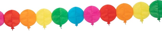 Wefiesta Slinger Garland Ballonnen 6 Meter Papier