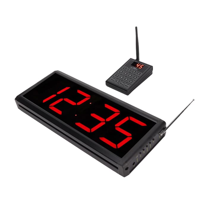 Draadloos Pager Systeem 5 Modi Hoge Definitie Engelse Taal Uitzending Restaurants Paging Systeem US Plug