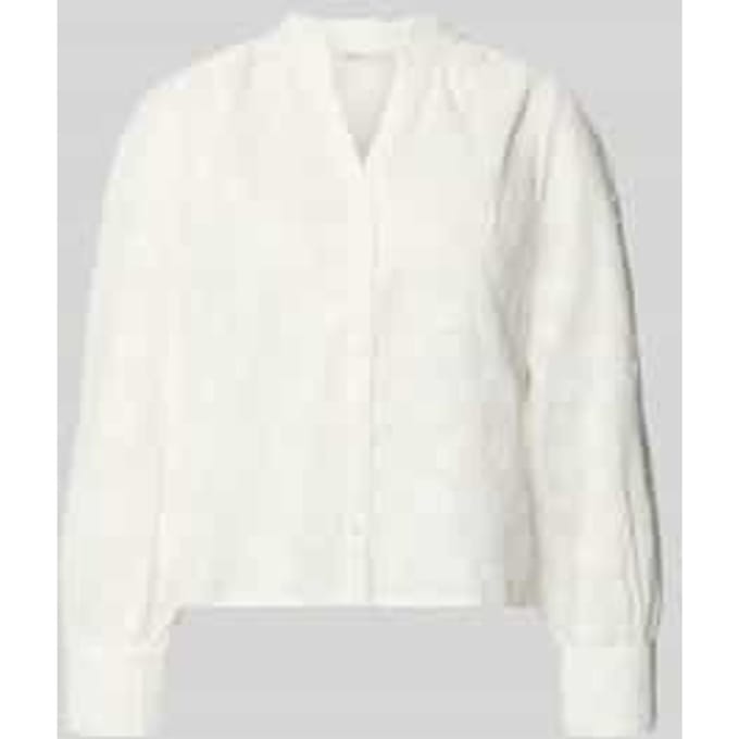 Tom Tailor - Losvallende blouse met borduursel - Maat 46 - White