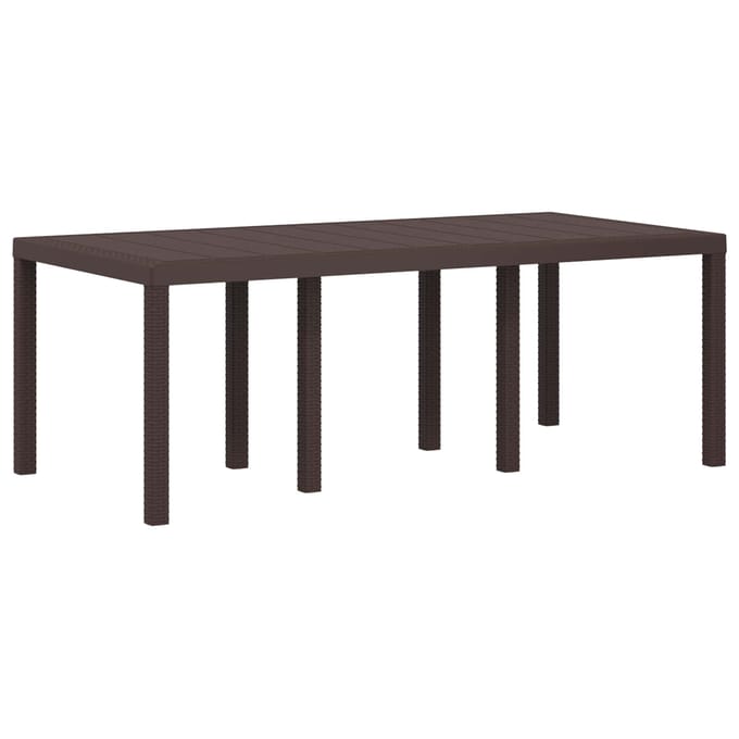 vidaXL - Tuin - Eettafel - Set - 9 - st - Bruin - en - lichtgrijs - PP