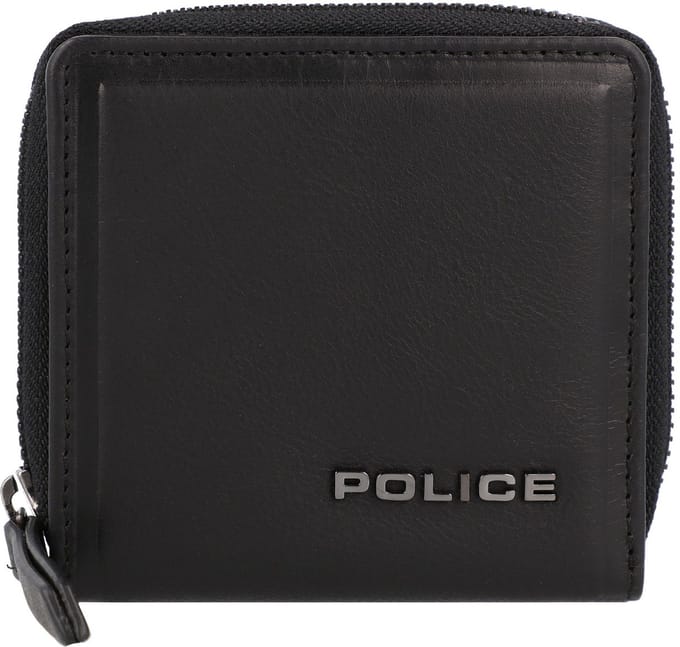 Police PT16-10368 Leren portemonnee 12 cm - Dames - Horizontaal - black