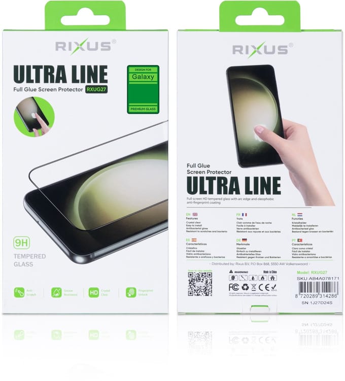 Rixus Clear HD Ultra Line Tempered Glass For Samsung Galaxy S21 Plus 5G