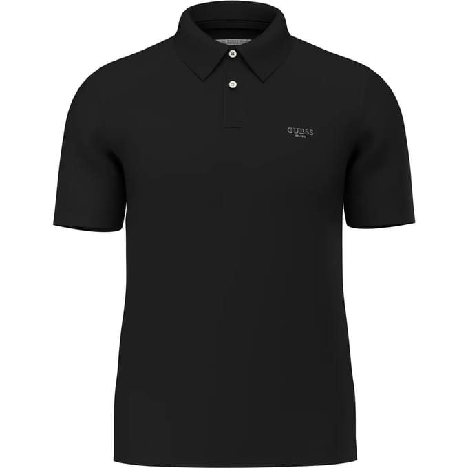 Guess Essential Korte Mouw Poloshirt Zwart 2XL Man