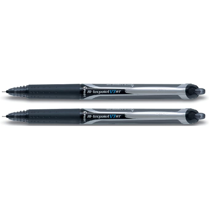 Pilot Roller Hi-Tecpoint V5 en V7 Retractable V7 schrijfbreedte 035 mm zwart