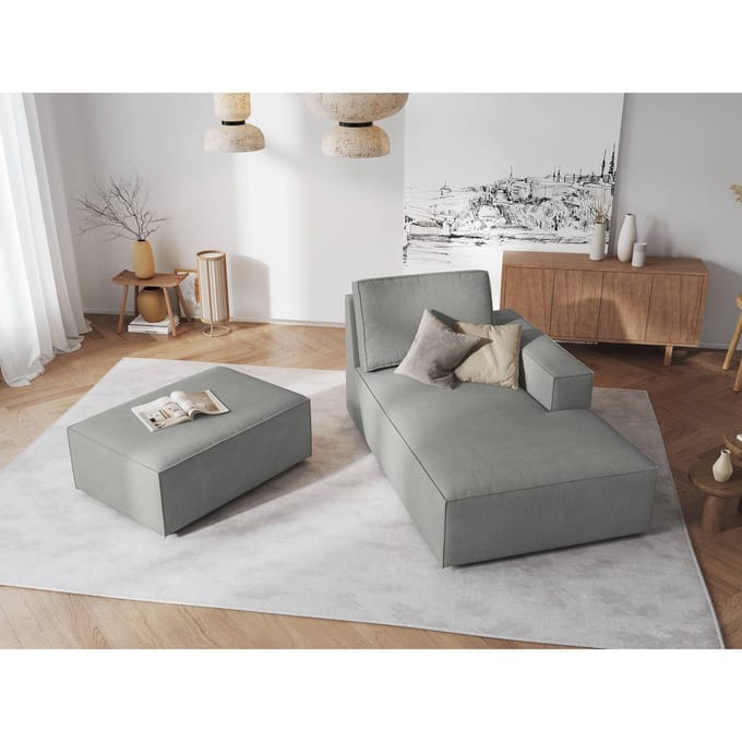 Chaise Longue Carlo rechts ribstof | Milo Casa