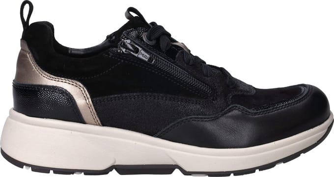 Dames Veterschoenen Xsensible Grenoble Black Combi Hx Zwart - Maat 42