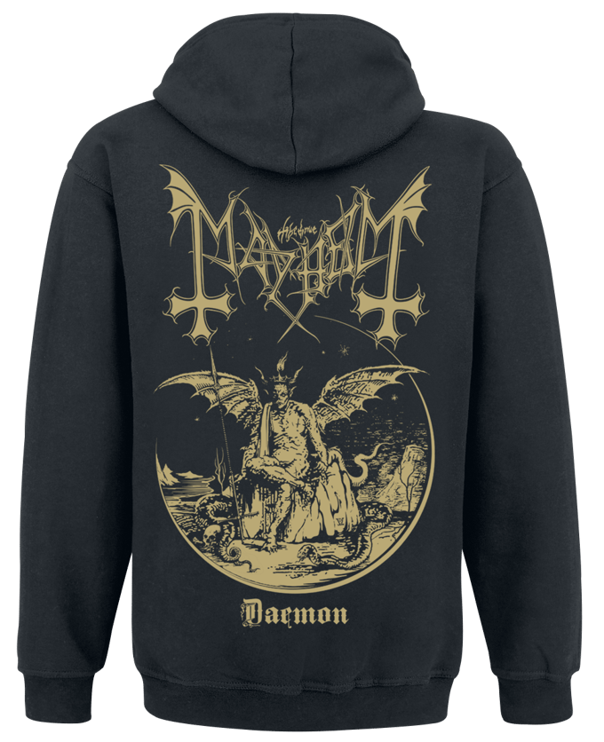 Mayhem Vest met capuchon - Daemon - M tot XXL - voor Mannen - zwart