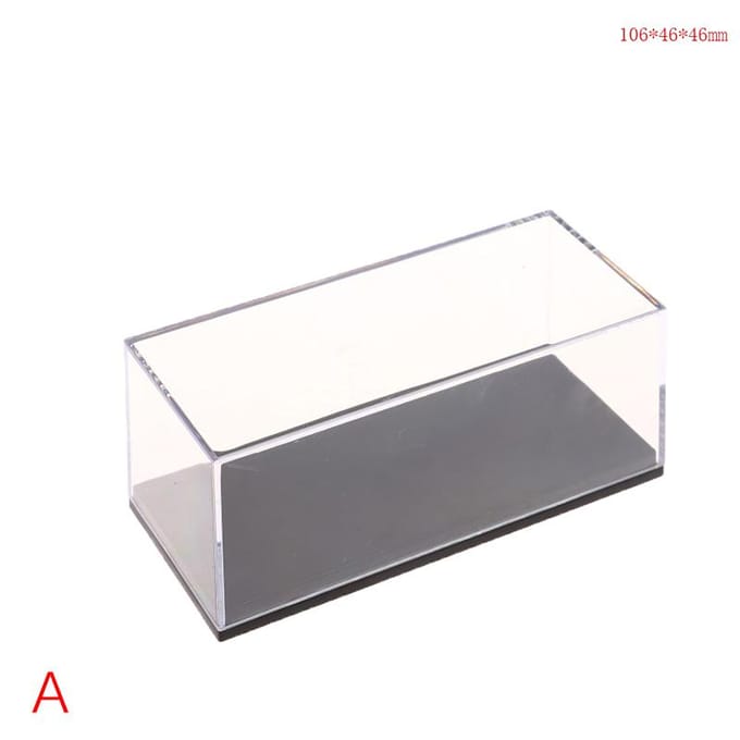 Duurzaam Drie Maten 1:64 Auto Model Display Box Transparante Beschermhoes Acryl Stofkap Opberghouder gray