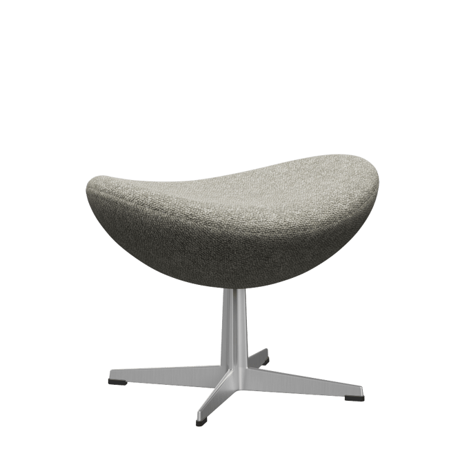 Fritz Hansen - Das Ei Voetbank - Moos - aluminium - 4 - 6 Wochen