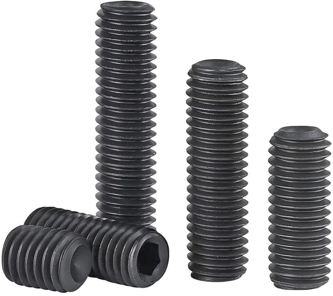 Ronte - Stelschroeven M4 x 4 mm - Binnenzeskant Draadpennen - Machines Deurgreep