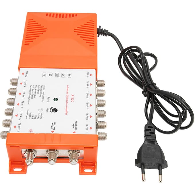 Amplificateur de Distribution 12 Canaux Cascadable A112C Filtre LTE Répartiteur de Distribution 12 Voies