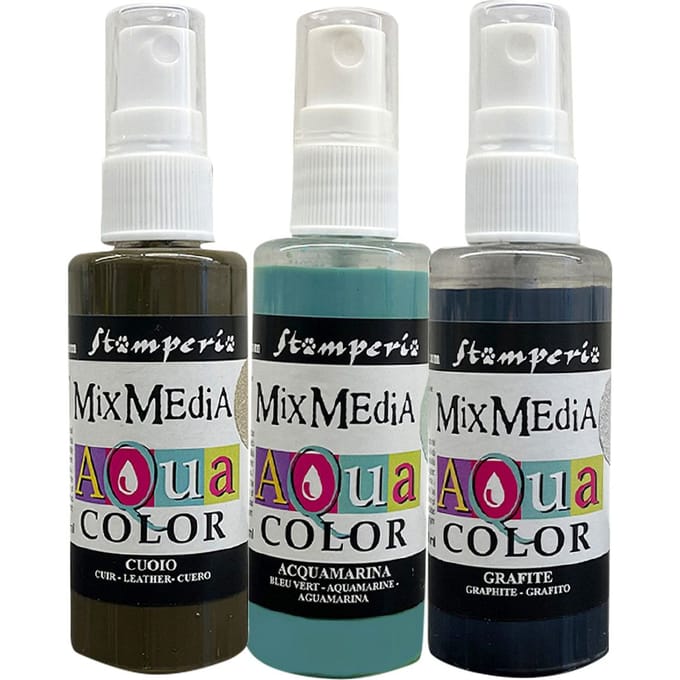Stamperia Aquacolor "Silent Sea", set van 3