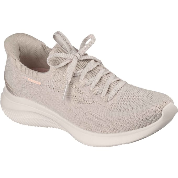 Skechers Ultra Flex 4.0 Textiel Dames Natuurlijke Standaard Sneakers