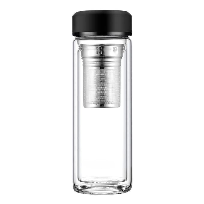 Vacuüm Glas Thee Scheiding Bubble Tea Beker Mannelijk 400ml Waterbeker 301-400ml