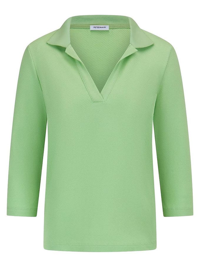 Poloshirt 3/4-mouwen Van Peter Hahn groen