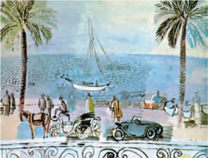 Raoul Dufy - Promenade in Nice - Kunstposter - 40x50 cm