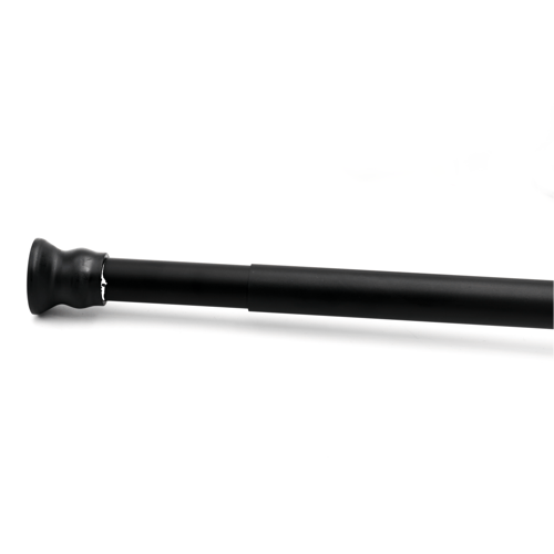 RIDDER Telescopische stang voor douchegordijn 110-185 cm (Zwart)