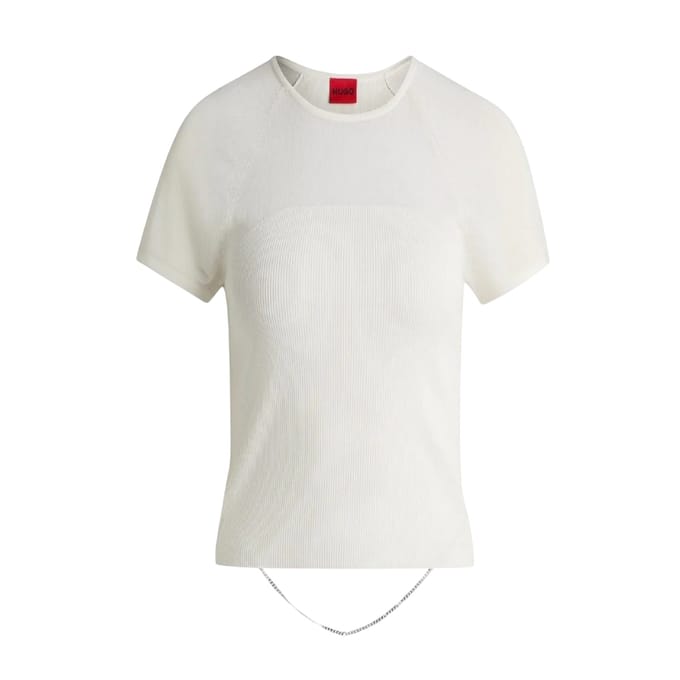 Hugo Dames/Dames Slevetta Slim Raglan T-shirt (Natuurlijk)
