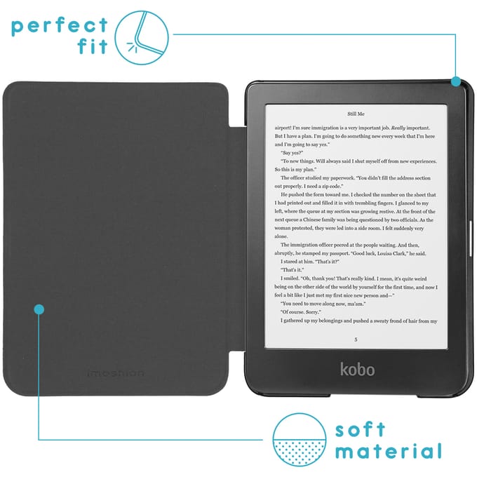 imoshion Design Slim Hard Case Bookcase voor de Kobo Clara HD - Flowers Distance