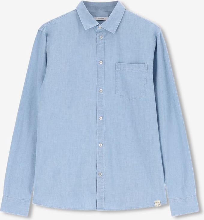 Sissy-Boy - lichtblauwe chambray overhemd