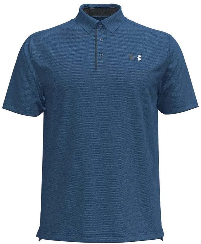 Under Armour Golf Tech Korte Mouw Poloshirt Blauw S Man