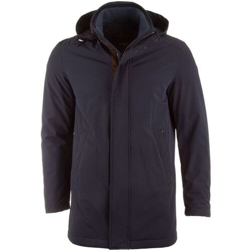 Paul & Shark Jack Typhoon Re 4x4 Stretch Carcoat With Suede and Shark Fin Donker Blauw / male