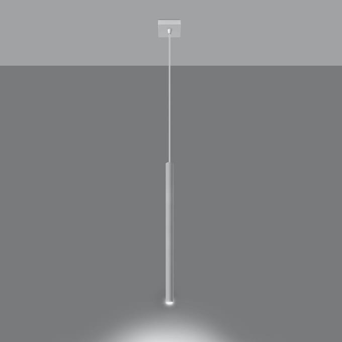 Sollux Lighting Hanglamp Pastelo - G9 - wit - staal - 100x8x8cm