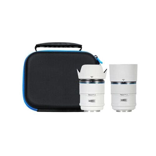 Sirui Sniper 16mm + 75mm f/1.2 APS-C Autofocus Lens Kit Keramisch  Sony E-bevestiging wit