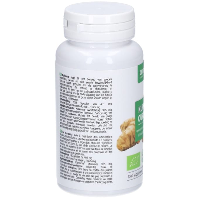 Purasana Kurkuma Bio - 120 Capsules