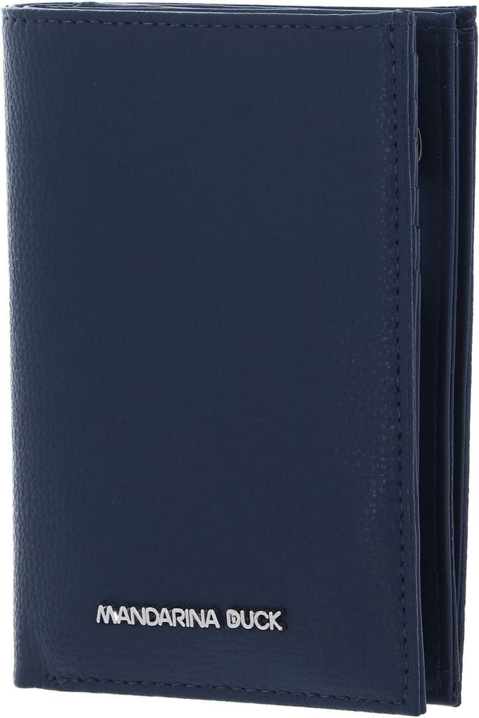 MANDARINA DUCK Leren Portemonnee Mellow Urban Wallet Avio Donkerblauw