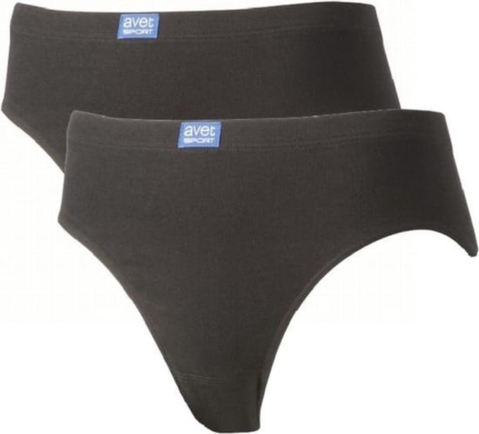 Avet dames sportslip - maat M - 2-pack - zwart