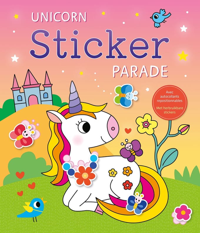 Deltas Unicorn Sticker Parade Educatieve boeken (spelletjes en raadsels)