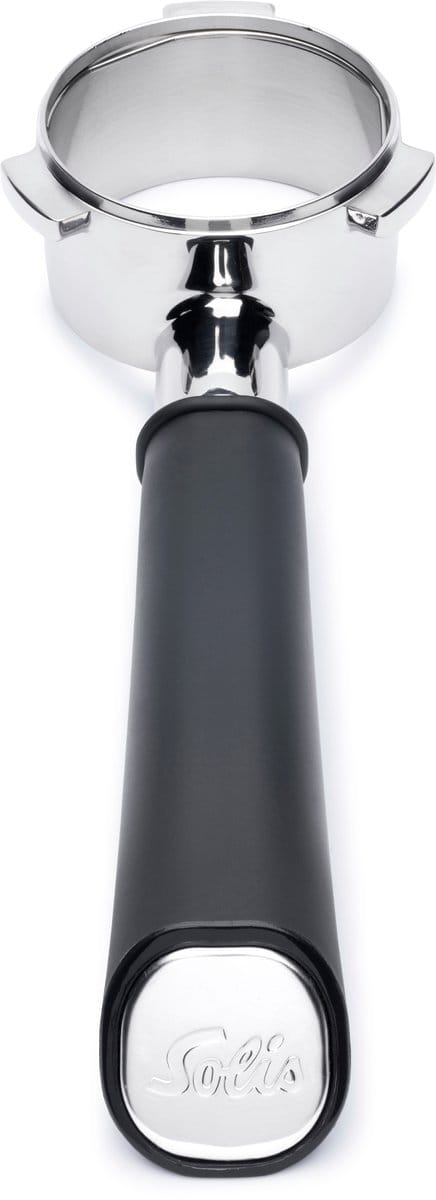 Solis Perfetta Bottomless Portafilter (54mm) - Bodemloze Filterdrager - Bottomless Piston - Coffee Barista - Koffie - Espresso - RVS - Zwart
