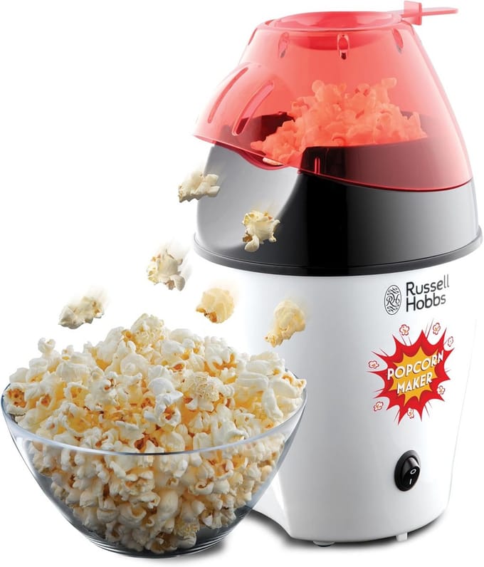 Popcorn machine - Popcornmaker zonder olie - Popcornpan feest en kinderen - Snackplezier