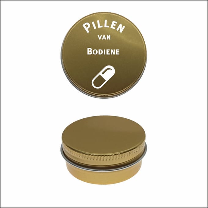 Pillen Blikje Met Naam Gravering - Bodiene
