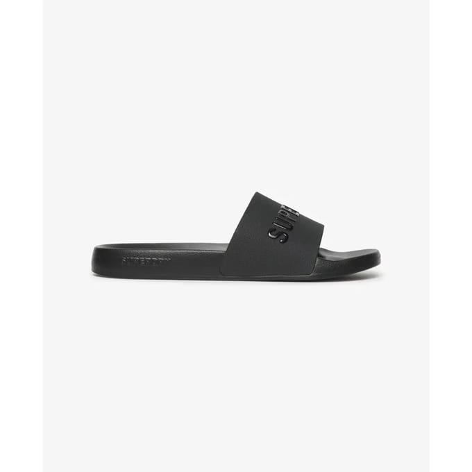 Superdry Logo Vegan Pool Slippers Zwart EU 36-37 Vrouw