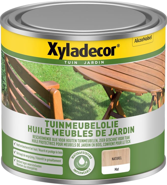 Xyladecor - Tuinmeubelolie - Naturel - 0,5 L