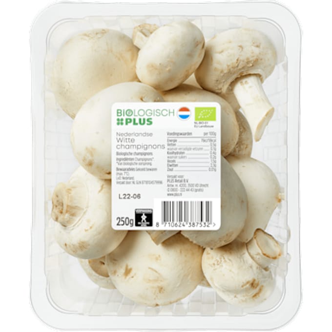 Paddenstoelen Champignons wit bio