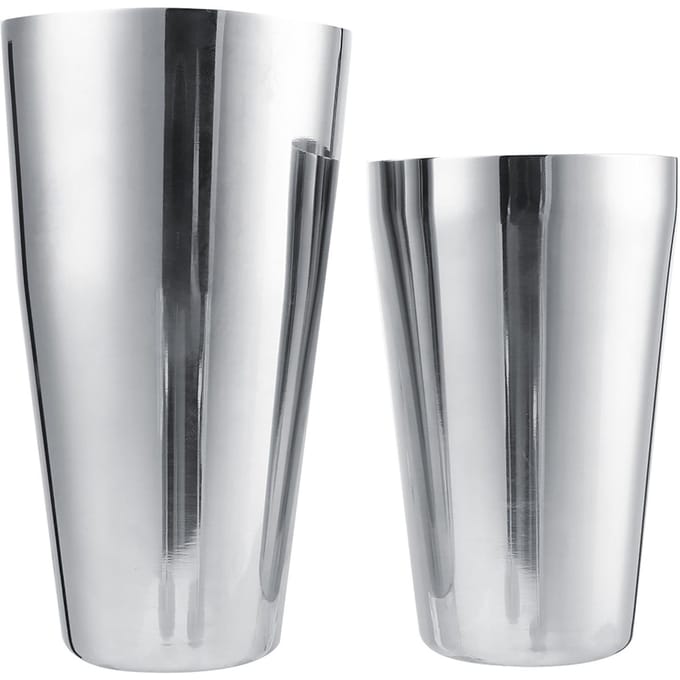Ensemble shaker à vin et cocktail en acier inoxydable, récipient pour mélanger et boire, ustensiles de bar (800/600 ml) gray