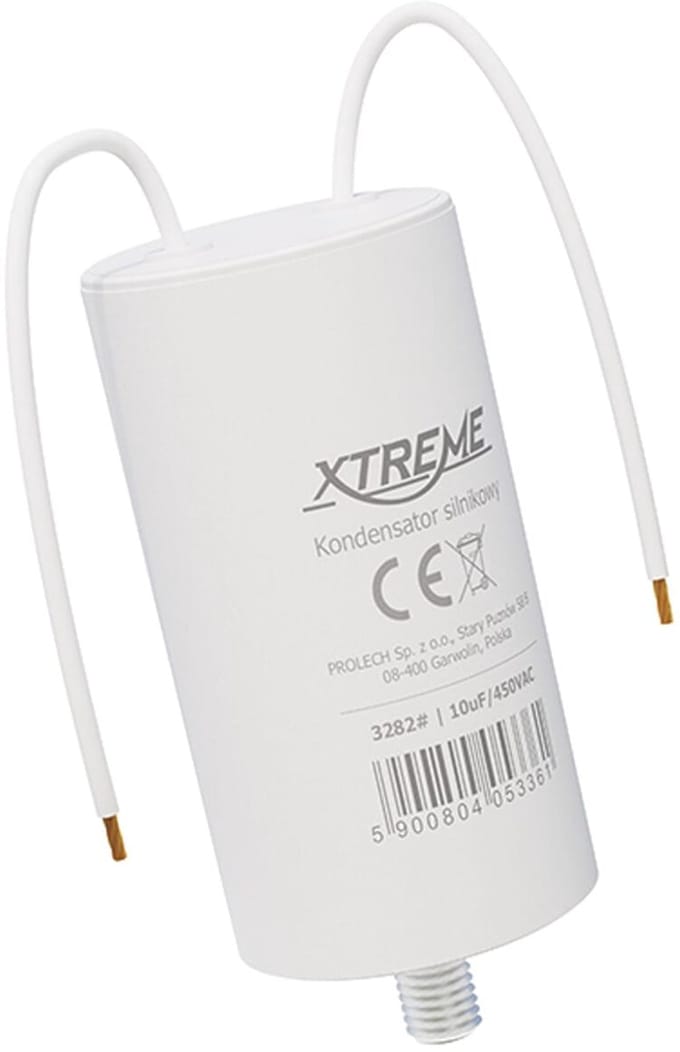 XTREME Motorcondensator 10µF 450V AC - Condensator met Kabels - Start/Bedrijf