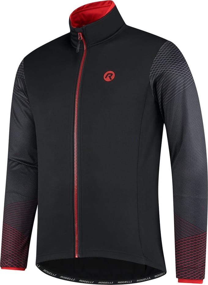 Rogelli Winterjack Wire Zwart/Rood S