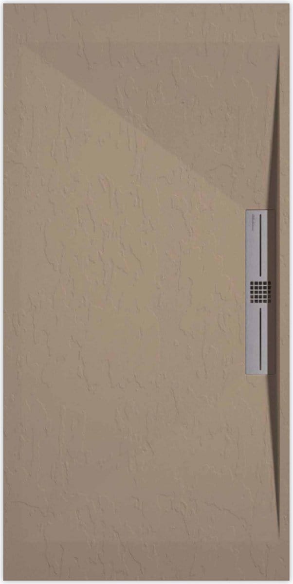 Sanifun douchebak Stone Side Moka Slate 1600 x 900 S