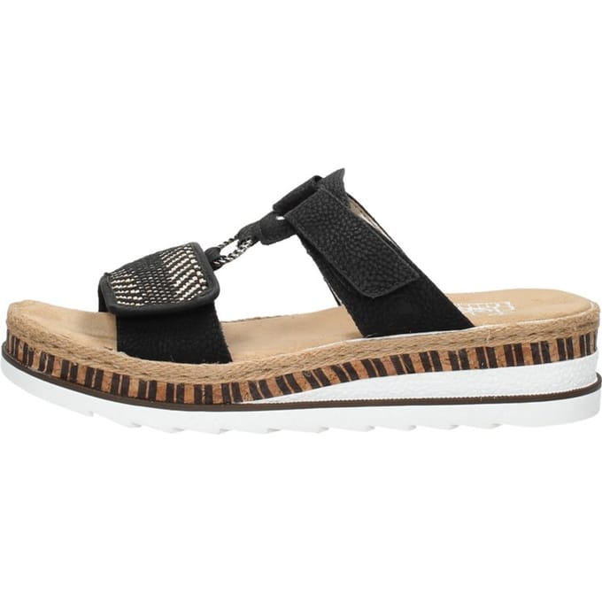 Rieker Slippers E1/2-Leest zwart Synthetisch - Maat 41