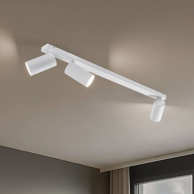 Nowodvorski Lighting Plafondspot Mono III, 3-lamps, wit, 84 cm lang, GU10