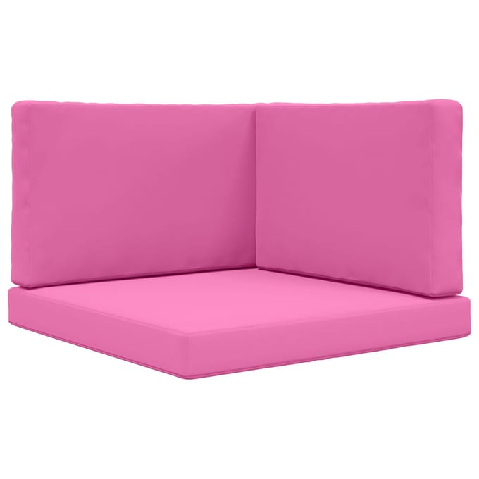 vidaXL - Buitenbankkussen - Polyester - Roze - 80 - x - 80 - cm